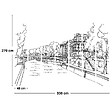 99DECO - Papier peint panoramique - Belle Rive - Noir - intissé : 150g/m² - 7 lés : 336x270cm - vignette