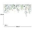 99DECO - Papier peint panoramique - Flowers in Rain - Multicolore - intissé : 150g/m² - 7 lés : 336x270cm - vignette