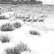 99DECO - Papier peint panoramique - Cap Ferret - Noir - intissé : 150g/m² - 9 lés : 432x270cm - vignette