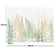 99DECO - Papier Peint Panoramique Floral Vert - 99DECO - L336xH270cm - vignette