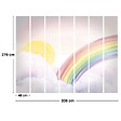 99DECO - Papier peint panoramique - Dans les Nuages - Multicolore - intissé : 150g/m² - 7 lés : 336x270cm - vignette