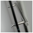 PLANETE BAIN - Porte de douche pivotante 90x195 cm inox chromé verre de sécurité 10 mm anticalcaire réversible - vignette