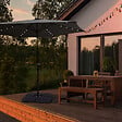 M.CEZARE - Parasol droit lumineux - 2,95m  - anthracite - vignette