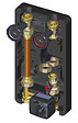 OVENTROP - Station de circuit de chauffage direct REGUMAT M3-180 - Ø DN 25 - 1" (sans circulateur)- réf : 1357270 - OVENTROP - vignette