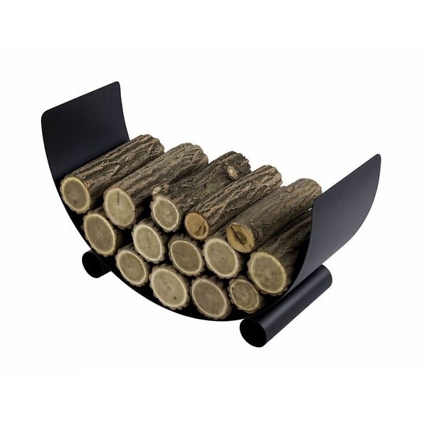 COOK KING - Porte bûches demi-lune TURYN en acier noir - large