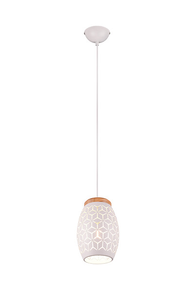 TRIO - Suspension métal BIDAR Blanc mat 1xE27 - large
