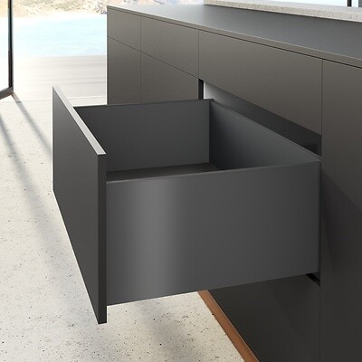 HETTICH - Profilé latéral de tiroir AvanTech YOU, hauteur 251 mm x NL 400 mm, Anthracite, gauche et droite - HETTICH - 9353449 - large