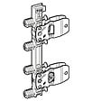 HETTICH - Connecteur de façade de tiroir AvanTech YOU pour profil latéral de tiroir, hauteur 187 / 251 mm, à enfoncer - HETTICH - 9255839 - vignette