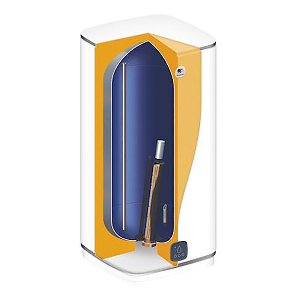THERMOR - Chauffe-eau électrique Malicio 3 connecté Thermor - 2400W - Carré vertical mural - 100L - 3 à 4 personnes - Blanc - large