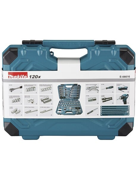 MAKITA - Jeu d'outils en coffret MAKITA E-06616 120 pièces - large