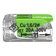 WAGO - Boite de 100 bornes d'installation 221 Green Range Wago - 2 conducteurs 4mm² - à leviers souple & rigide - vignette