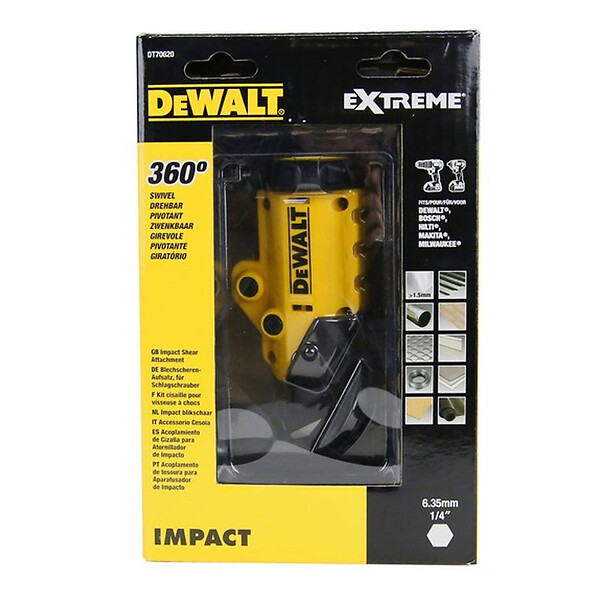 DEWALT - Cisaille à tôle pour visseuse avec attache universelle DEWALT DT70620-QZ - large