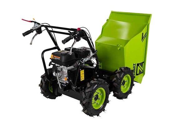 ZIPPER - Mini brouette thermique avec roues - 196 cc - charge max 300kg - large