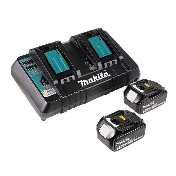 MAKITA - Aspirateur Souffleur MAKITA DUB363PT2V 36V 2x18V avec 2 batteries 5Ah et chargeur double - large
