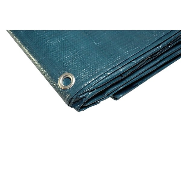UNIVERS DU PRO - Bâche plastique 6 x 10 m Bleue et Verte Etanche polyéthylène 150g/m² - large