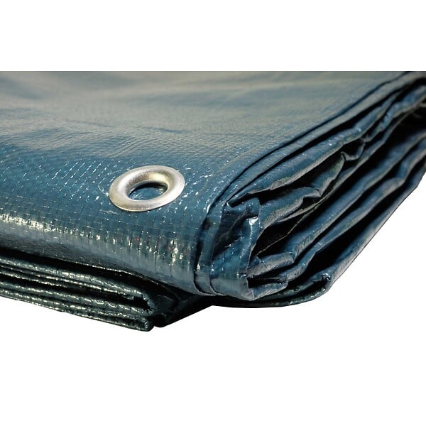 UNIVERS DU PRO - Bâche plastique 6 x 10 m Bleue et Verte Etanche polyéthylène 150g/m² - large