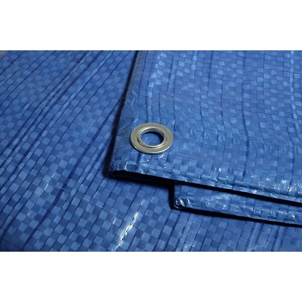 TECPLAST - Bâche plastique 8 x 12 m BLEUE Polyéthylène 80g/m² - large