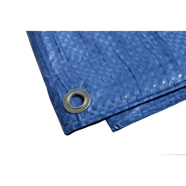 TECPLAST - Bâche plastique 8 x 12 m BLEUE Polyéthylène 80g/m² - large