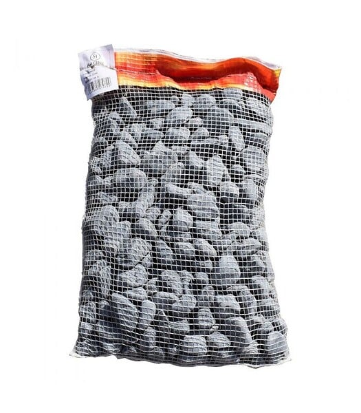 RACINE - Paillage minéral Galet marbre noir 40-60mm, Filet de 20kg - F-PAI069 - large