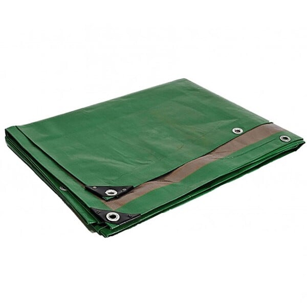 UNIVERS DU PRO - Bâche de protection 10 x 15m Verte Lourde et Etanche Haute qualité Traitée Anti UV multi-usages 250g/m2 - large
