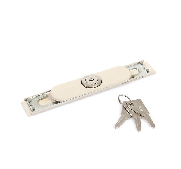 AVOSDIM - Serrure de volet laquée avec cache plastique - Beige - large