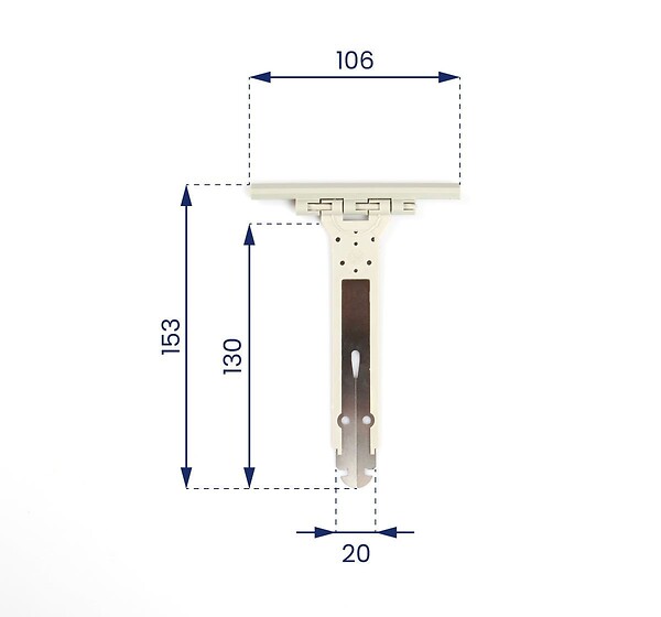 AVOSDIM - Attache tablier souple renforcée pour Volet Roulant - Lot de 50 - large