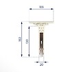 AVOSDIM - Attache tablier souple renforcée pour Volet Roulant - Lot de 50 - vignette