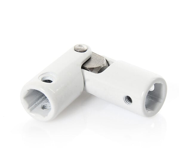 ZURFLUH FELLER - Cardan pour volet roulant - sortie hexagonale 10mm acier laqué blanc - large