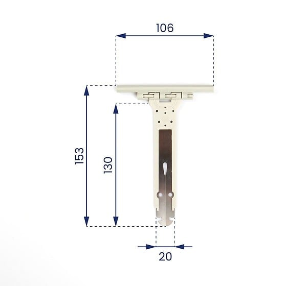 AVOSDIM - Attache tablier souple renforcée pour Volet Roulant - Lot de 10 - large
