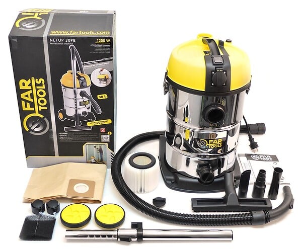 FAR TOOLS - Aspirateur à décolmatage eau & poussières FARTOOLS NETUP 30PB 1200 W 30L - large