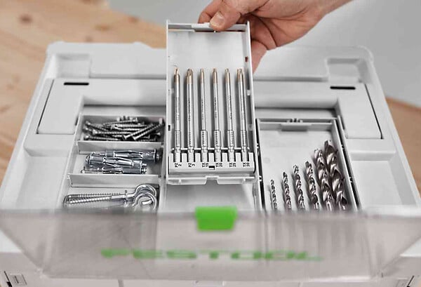 FESTOOL - Coffret de forets hélicoïdaux BKS SYS3 D3-10 CE/W -  - 577396 - large