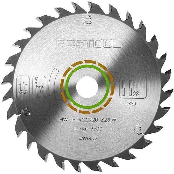 FESTOOL - Lame de scie circulaire  - bois - Ø190 mm - 24 dents - 492048 - large