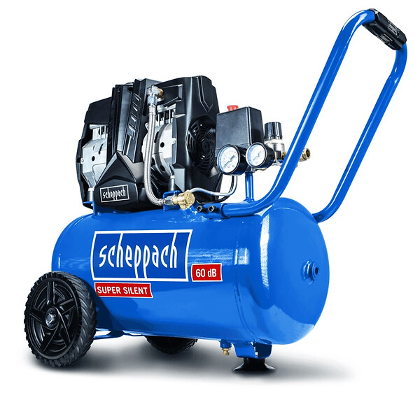 SCHEPPACH - Compresseur silencieux HC25Si 24L 8bar 1.1kW 2 cyl. SCHEPPACH sans huile 60dB - 5906140901 - large