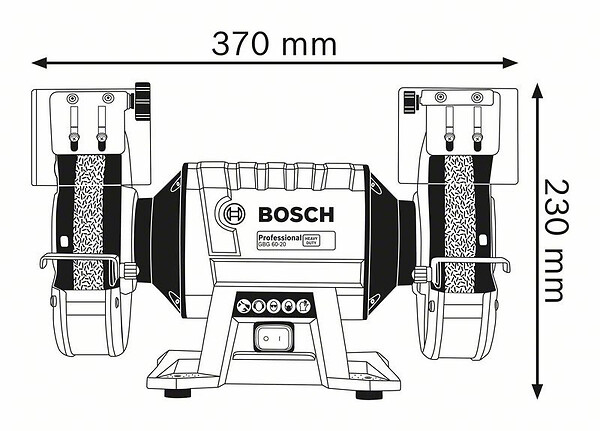 BOSCH - Touret à meuler GBG 60-20 Ø200mm 600 W -  - 060127A400 - large