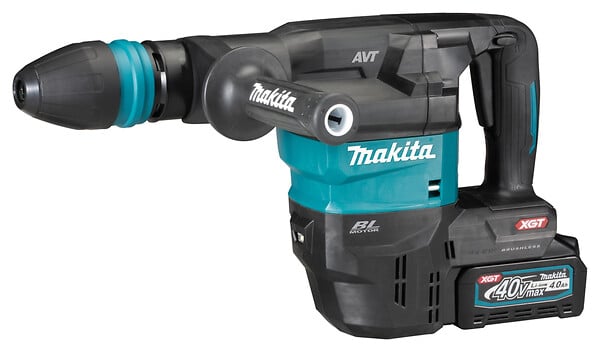 MAKITA - Perforateur-burineur SDS+ 40V Max XGT -  - avec 2 batteries 40V 4.0Ah - chargeur - Bluetooth - MakPac - DC40RA - HR005GM202 - large