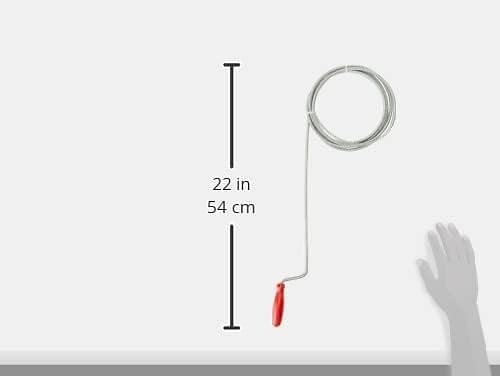 RIBIMEX - Déboucheur simple d'évier 2,5m petites canalisations diam.6mm - large