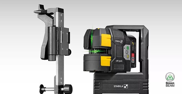 STABILA - Laser lignes croisées et aplomb LAX 500 G, 12-V-System, 7-pcs (EU) STABILA 19984 - large