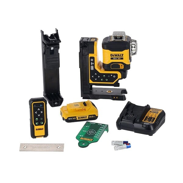 DEWALT - Niveau laser multilignes 3 x 360° avec faisceau vert et télécommande - Livré en coffret T-STAK -  - DCLE34035D1-QW - large