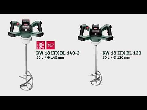 METABO - Malaxeur sans fil universel 18 V RW 18 LTX BL 140-2 -  - sans batterie, ni chargeur - 601165850 - large