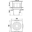 DELABIE - Siphons de sol Délabie avec grille inviolable inox  682001 - vignette