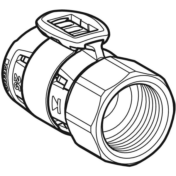 GEBERIT - Raccord FlowFit filetage femelle - DN. 25 / 32 - Ø 32 mm x Rp. 1 1/4'' -  - 620.413.00.1 - large