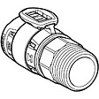 GEBERIT - Raccord FlowFit filetage mâle - DN. 15 / 20 - Ø 20 mm x Rp. 3/4'' -  - 620.321.00.1 - vignette