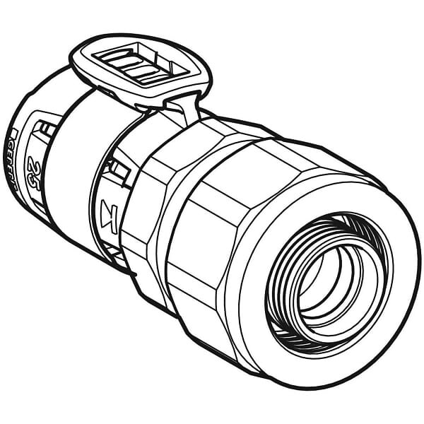 GEBERIT - Raccord FlowFit avec raccord à visser sur tubes en PEX - DN 15 - Ø 20 mm G 3/4'' -  - 620.731.00.1 - large