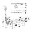 KS TOOLS - Transpalette manuel, 2,5 tonnes  - KS TOOLS - 161.0200 - vignette