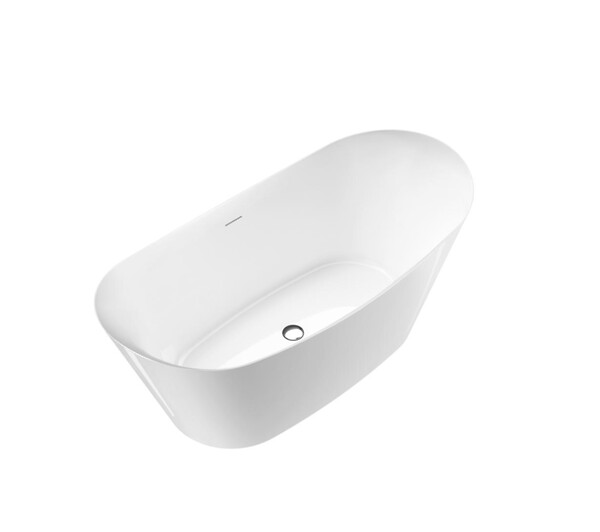STANO - Baignoire îlot design ovale PALMA blanche 170 cm Mat - large