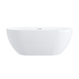STANO - Baignoire îlot design ovale LISBON blanche 150 cm Brillant - vignette