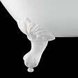 ROGIER & MOTHES - Baignoire sur pieds rétro en fonte PLYMOUTH Noire 153 cm Pieds blancs - vignette