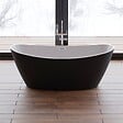 SPALINA - Baignoire îlot ovale NEROON 2.0 NOIRE L. 170 x l. 80 cm, by SPALINA - vignette