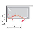 KASSANDRA - Pare-baignoire pliable S300 90 x 150 cm - vignette