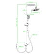 ESSEBAGNO - Essesmart colonne de douche sans mitigeur noire mat - vignette
